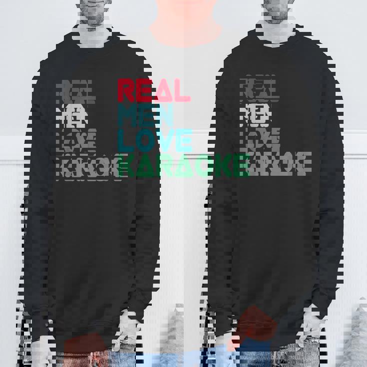 面白いカラオケ格言デザイン カラオケ バー カラオケ歌手 スウェットシャツ 高齢者への贈り物