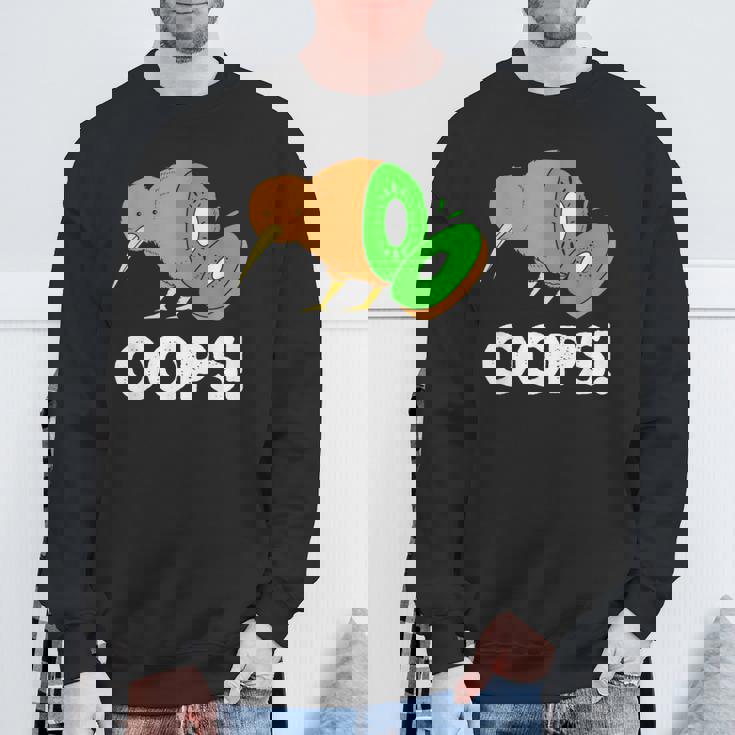 面白いキウイフルーツ キウイ鳥 スウェットシャツ 高齢者への贈り物