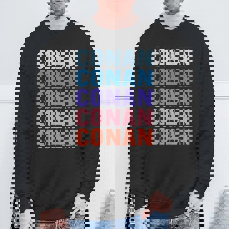 面白いギフト名 コナン 名入れ名 スウェットシャツ 高齢者への贈り物