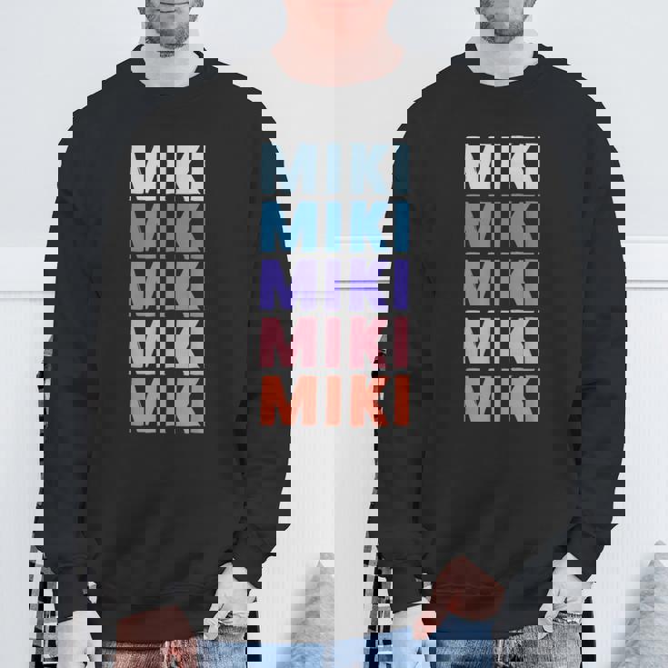 面白いギフト名 ミキ 名前入り スウェットシャツ 高齢者への贈り物