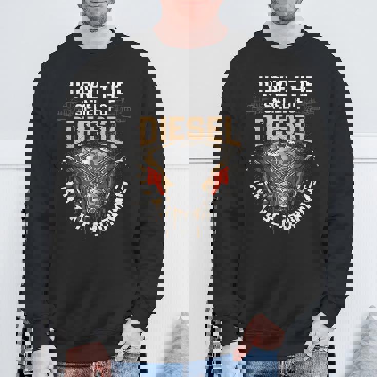 面白いディーゼルメカニックシャツ I Love Themell Of Diesel スウェットシャツ 高齢者への贈り物