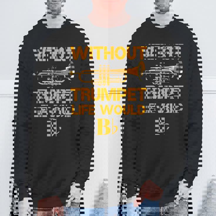面白いトランペットシャツ 駄じゃれマーチングバンド トランペットジャズミュージシャン スウェットシャツ 高齢者への贈り物