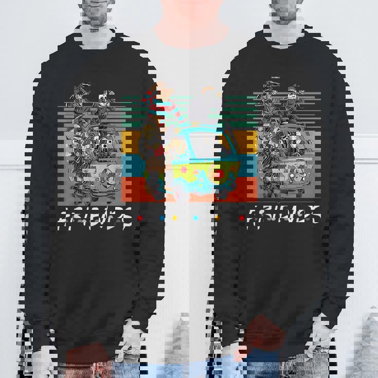 面白いハロウィンコスチュームキャラクター ホラー映画 スウェットシャツ 高齢者への贈り物