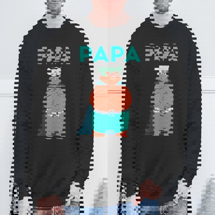 面白いパパベアシャツ I 父の日誕生日ギフト スウェットシャツ 高齢者への贈り物