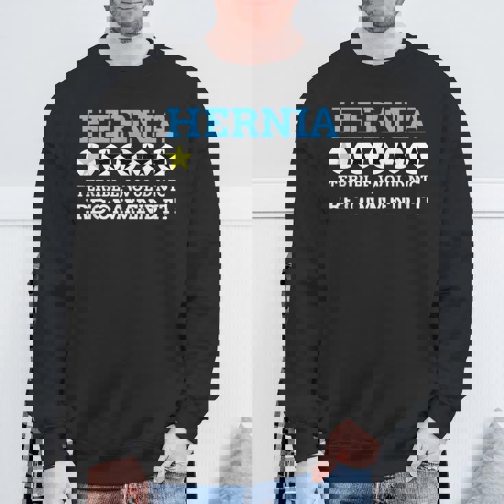 面白いヘルニア スウェットシャツ 高齢者への贈り物