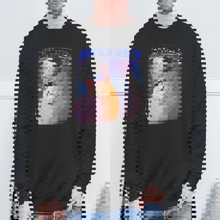 面白いミームハァキャット スウェットシャツ 高齢者への贈り物