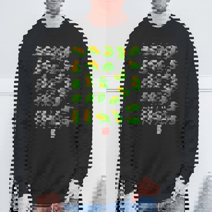 面白いヨガカエルとヒキガエル瞑想 日本のアートグラフィック スウェットシャツ 高齢者への贈り物