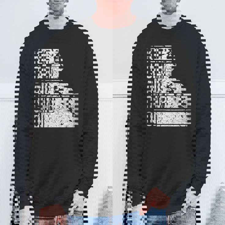 面白いロッククライミング 引用 登山家 & ボルダリング スウェットシャツ 高齢者への贈り物