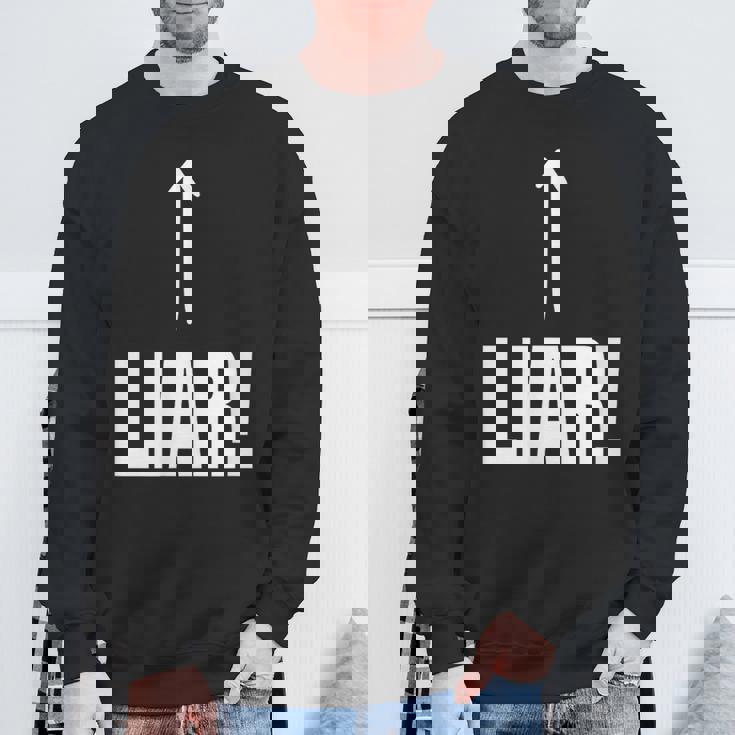 面白い嘘つき嘘つき嘘つき嘘つき詐欺師 スウェットシャツ 高齢者への贈り物