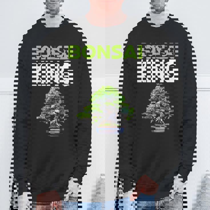 面白い盆栽愛好家 盆栽王 スウェットシャツ 高齢者への贈り物