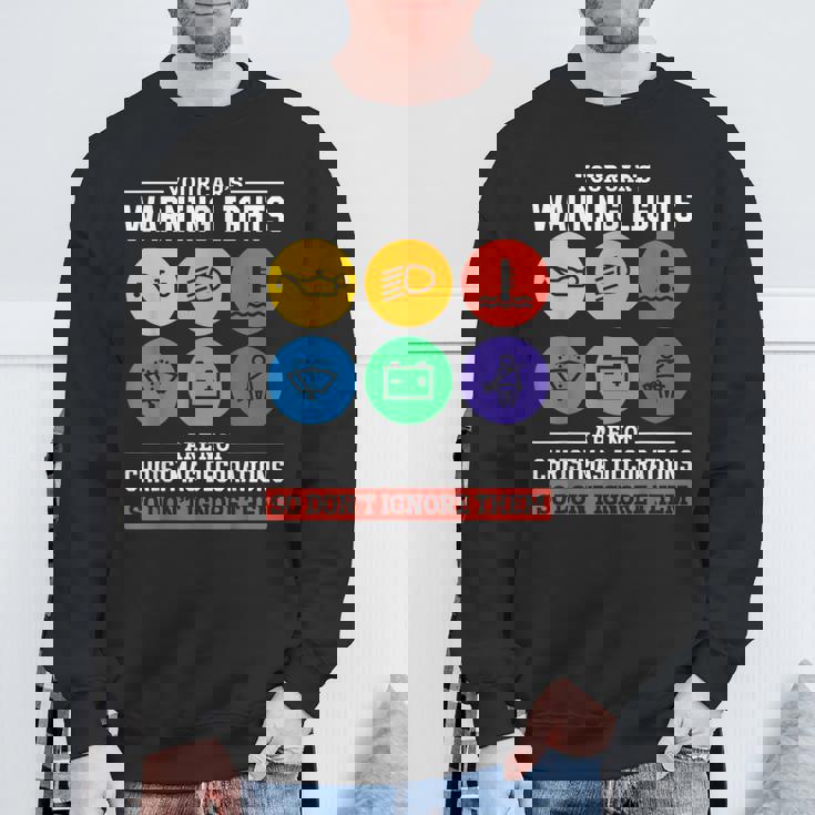 面白い車整備士のことわざ 自動車整備士 面白いメカニック スウェットシャツ 高齢者への贈り物