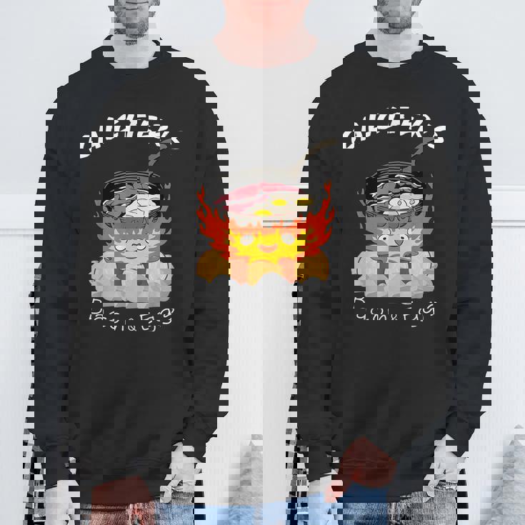 食品愛好家、カルシファーのベーコン、エッグクック。 スウェットシャツ 高齢者への贈り物