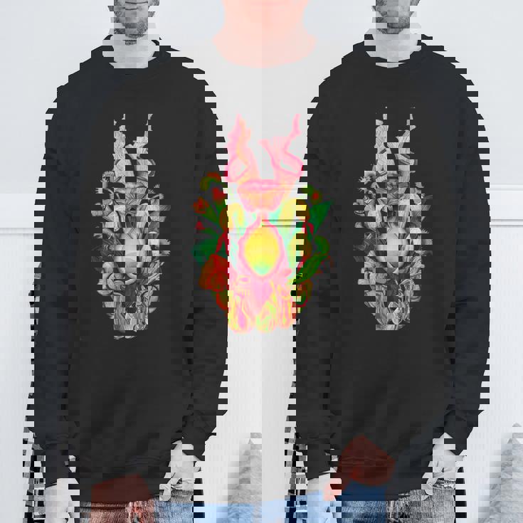 食虫植物 ネイチャーアート 食虫植物 サラセニア スウェットシャツ 高齢者への贈り物