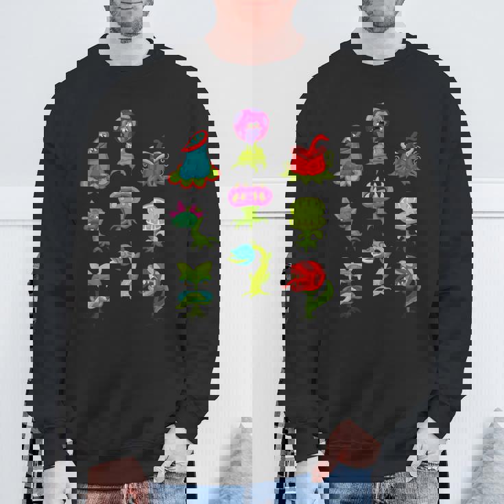 食虫植物 恋人 キッズ サラセニア ヴィーナス ハエトラップ スウェットシャツ 高齢者への贈り物