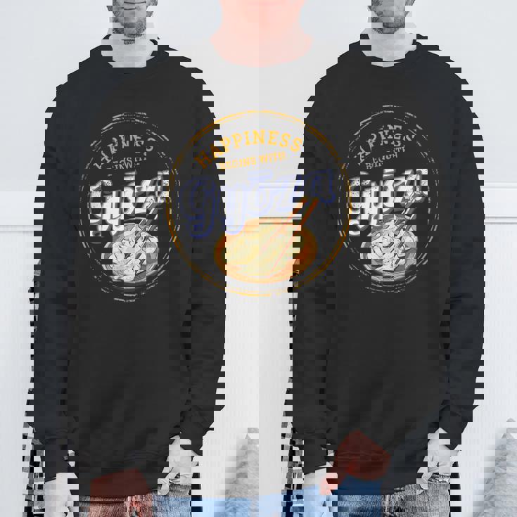 餃子 食品 餃子 レトロ クック ヴィンテージ 日本のホリデー お土産 スウェットシャツ 高齢者への贈り物