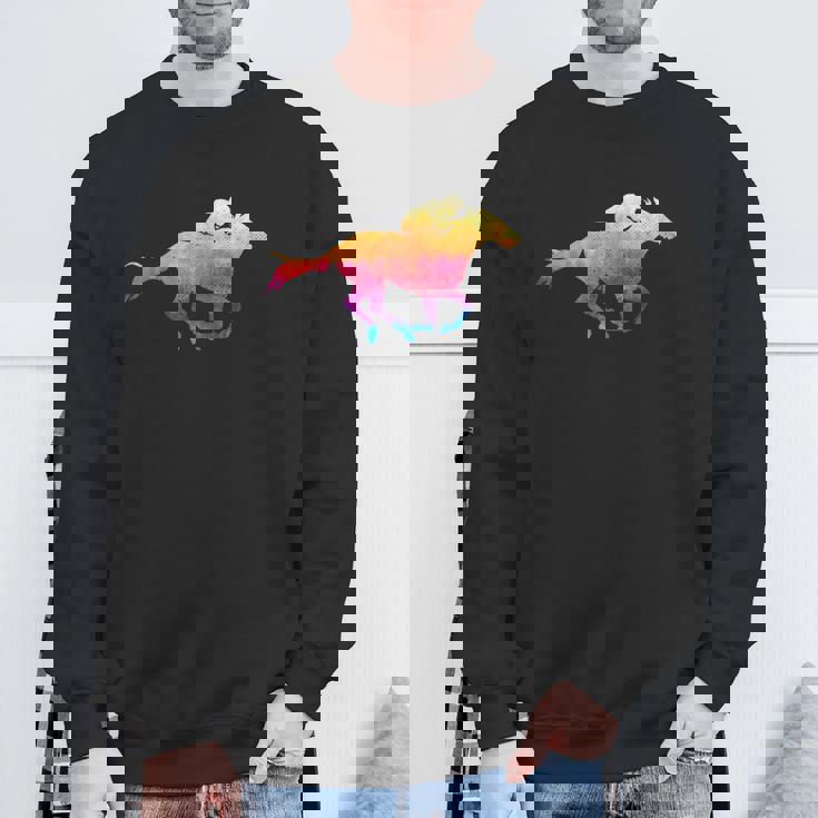 馬tシャツ ポケット レース 馬 乗馬 競馬 ジョッキー 面白いtシャツ メンズ おもしろ 面白い レトロビンテージ スウェットシャツ 高齢者への贈り物