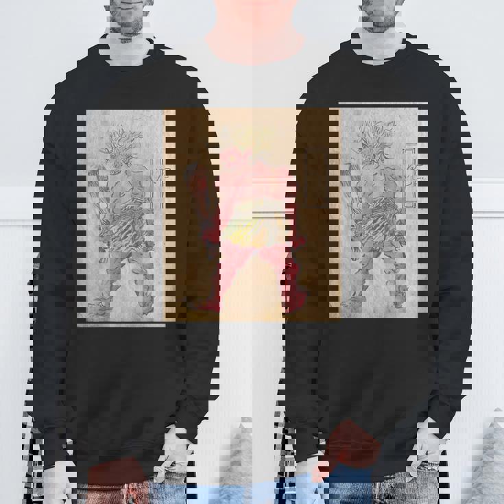 鬼【日本の妖怪シリーズ】 スウェットシャツ 高齢者への贈り物