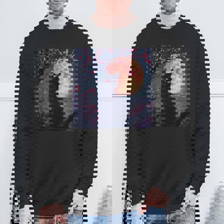 魅惑の赤い月 スウェットシャツ 高齢者への贈り物