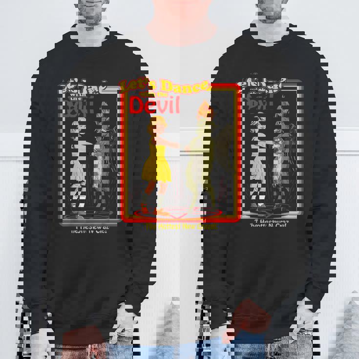 魔法のは、悪魔バフォメット悪魔と踊ってみましょうおかしい スウェットシャツ 高齢者への贈り物