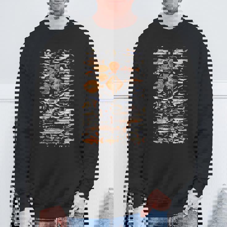 魚の概要と名前。 スウェットシャツ 高齢者への贈り物