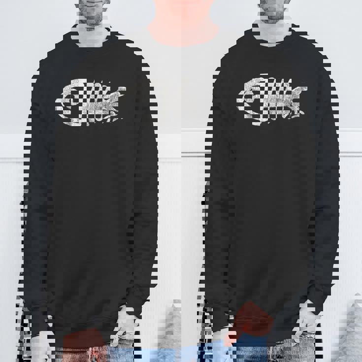 魚の骨格、面白い動物。 スウェットシャツ 高齢者への贈り物