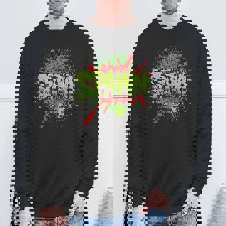 鮮やかな色とクールなスポーンステートメントコスチューム。 スウェットシャツ 高齢者への贈り物