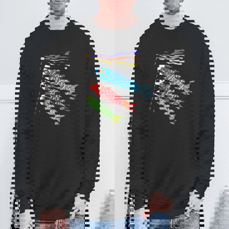 鯉鯉 鯉のぼり 旗 こどものひ スウェットシャツ 高齢者への贈り物