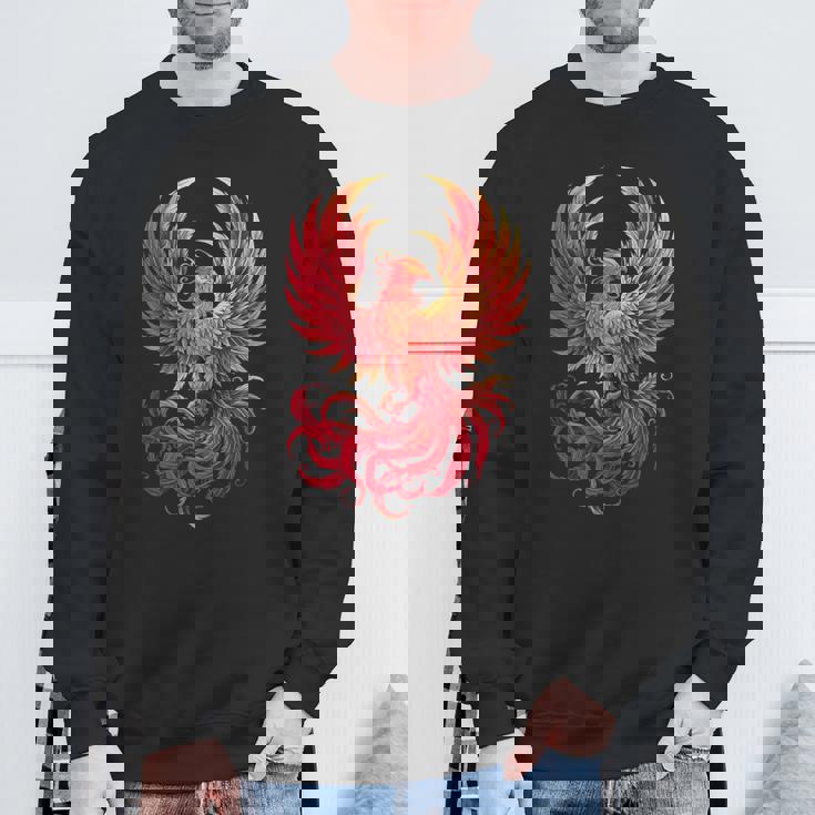 鳳凰 神話 鳥 ライズ 若返り 火の鳥 スウェットシャツ 高齢者への贈り物