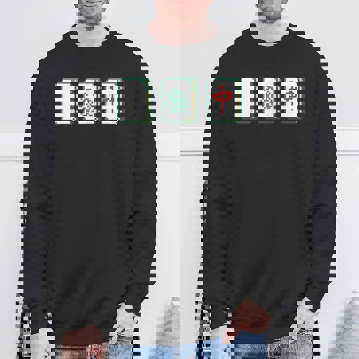 麻雀 白 發 中 Mahjong 麻雀牌 発 スウェットシャツ 高齢者への贈り物