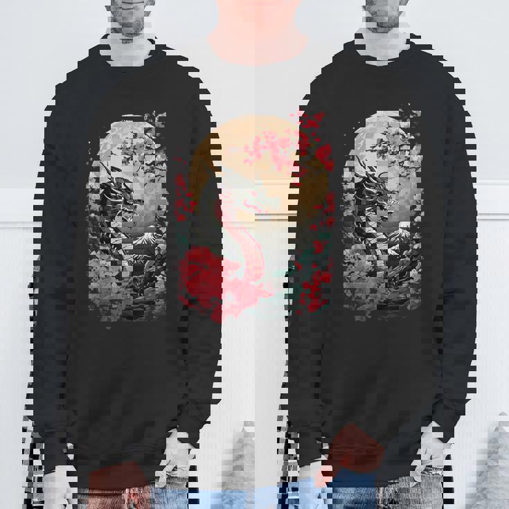 黒龍 桜 日本 美学 日本龍 スウェットシャツ 高齢者への贈り物