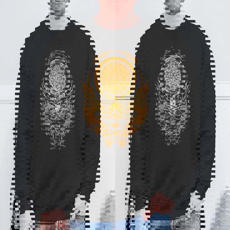 龍体文字フトマニ図 幸運 スウェットシャツ 高齢者への贈り物