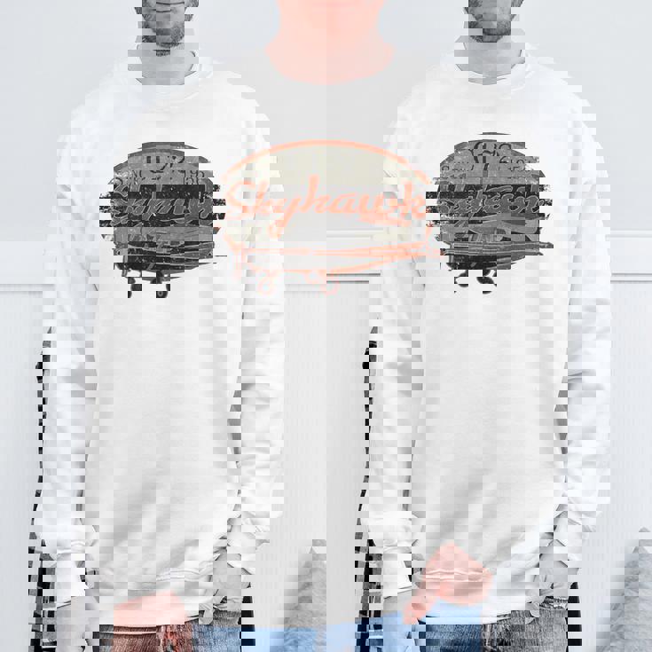 172Kyhawk ヴィンテージ レトロ 飛行機 フライングパイロット スウェットシャツ 高齢者への贈り物