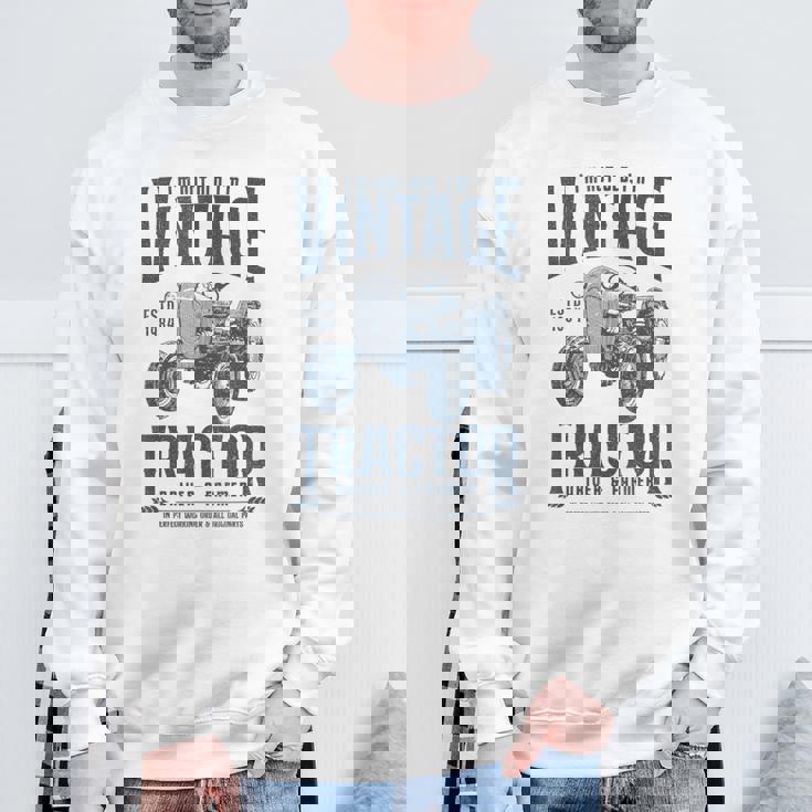 1984 年生まれのビンテージ トラクター ファーマーの誕生日 スウェットシャツ 高齢者への贈り物