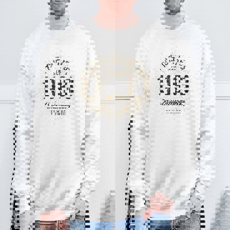 1993年から一緒にいるカップルの記念日のデザイン スウェットシャツ 高齢者への贈り物