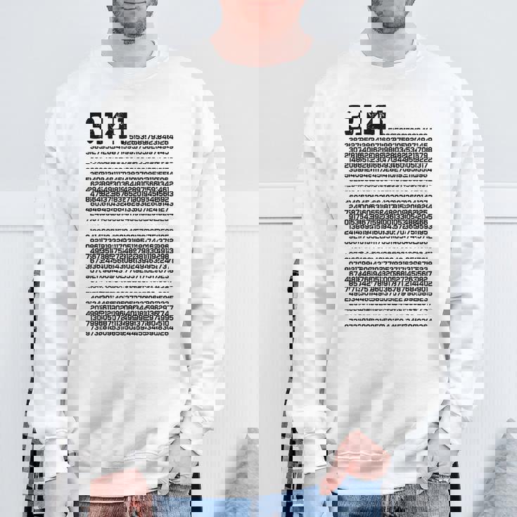 314 円周率の日 数学 非合理数 円周率 スウェットシャツ 高齢者への贈り物