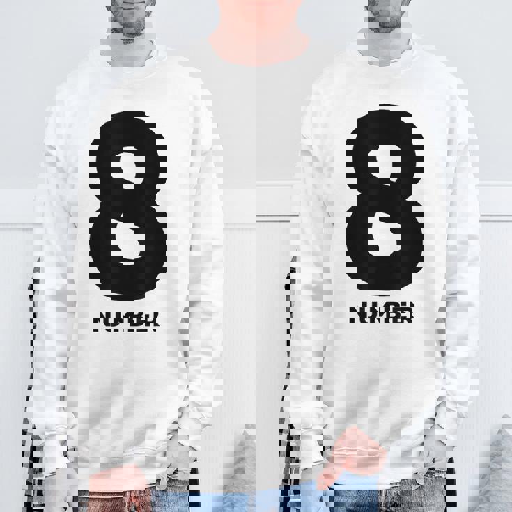 8 数字 スウェットシャツ 高齢者への贈り物