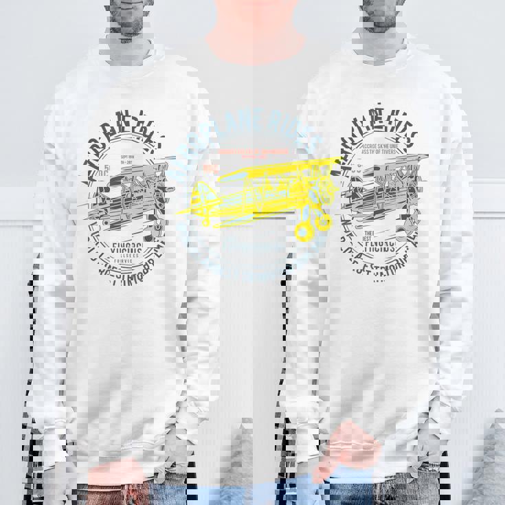 Aeroplane Rides カスタム フライングサーカス 複葉機 スウェットシャツ 高齢者への贈り物