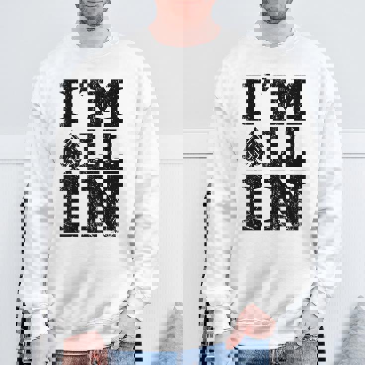 Im All In ポーカーシャツ ポーカープレーヤー スウェットシャツ 高齢者への贈り物