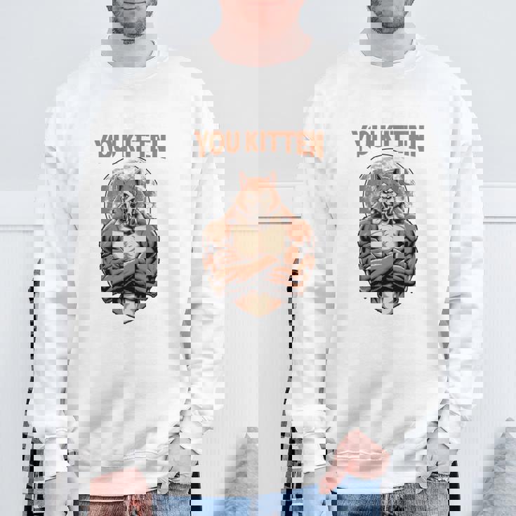 Alpha Wolf I 'Ll Protect You Kitten No Matter What Dominance 長袖tシャツ スウェットシャツ 高齢者への贈り物