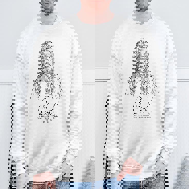 Bach German Composerバッハ、ドイツの作曲家、音楽家、クラシカル スウェットシャツ 高齢者への贈り物