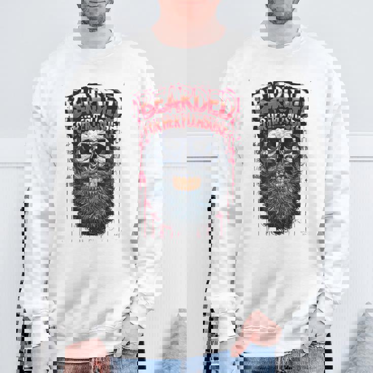 メンズ Bearded For Her Pleasure Beard Lover メンズ スウェットシャツ 高齢者への贈り物