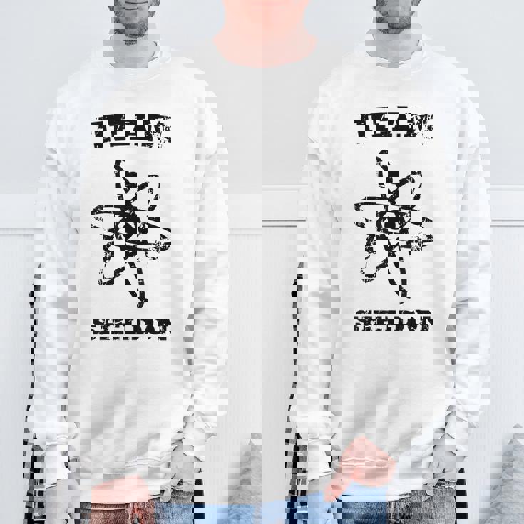 Big Bang Theory ロゴ チーム シェルドン アトム ライト スウェットシャツ 高齢者への贈り物