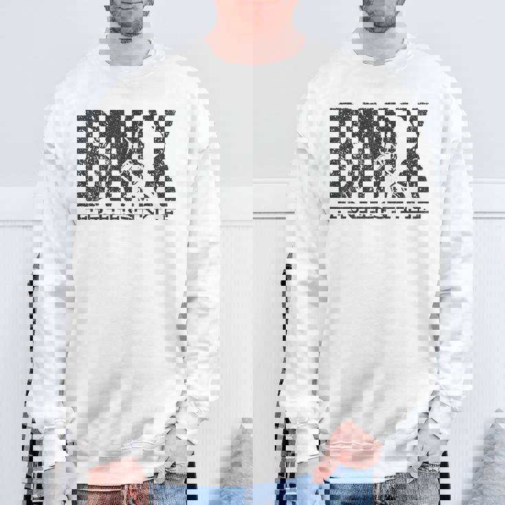 Bmxビンテージバイクファンの贈り物少年少女自転車bmx スウェットシャツ 高齢者への贈り物