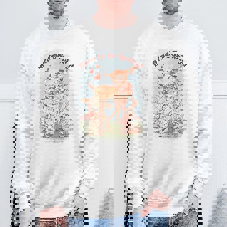 Born To Bepoiled Cute Animal Illustration 長袖tシャツ スウェットシャツ 高齢者への贈り物