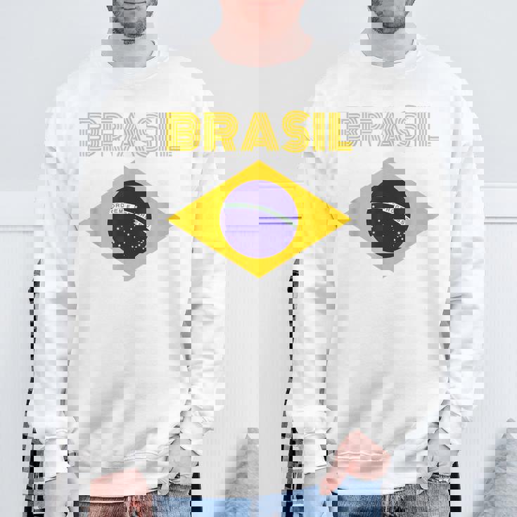 Brasilブラジルブラジル国旗 スウェットシャツ 高齢者への贈り物