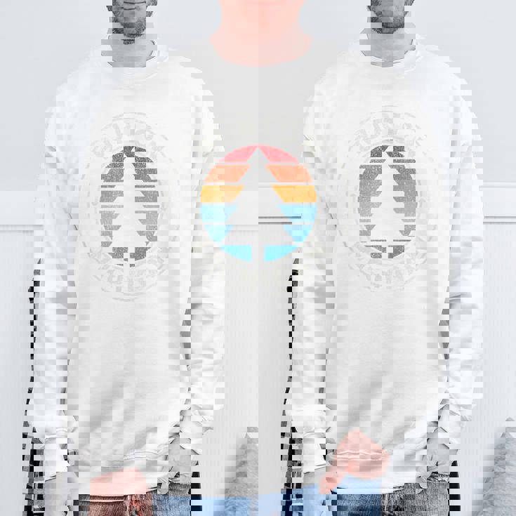 Burton Michigan Mi ヴィンテージ グラフィック レトロ 70S スウェットシャツ 高齢者への贈り物