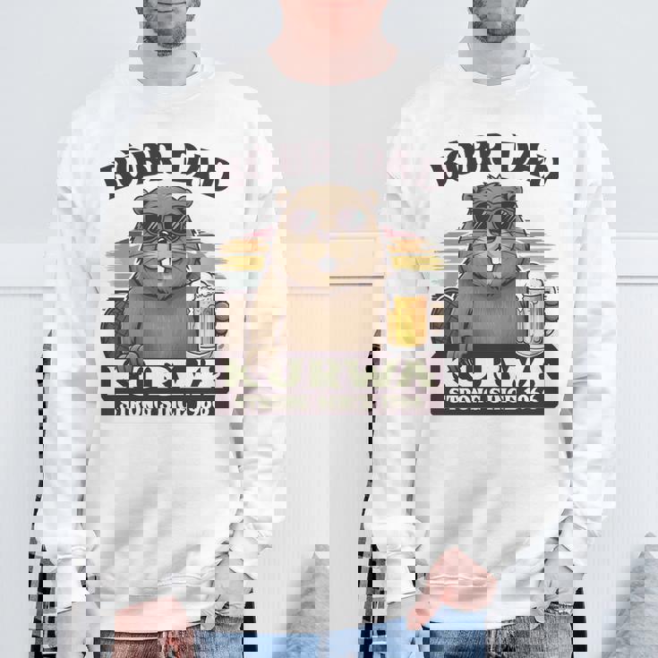 Bòbr Dad Kurwatrongince 1966 Bòbr Kurwa Birthday 長袖tシャツ スウェットシャツ 高齢者への贈り物