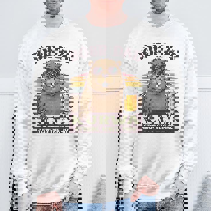 Bòbr Dad Kurwatrongince 1986 Bòbr Kurwa Birthday スウェットシャツ 高齢者への贈り物