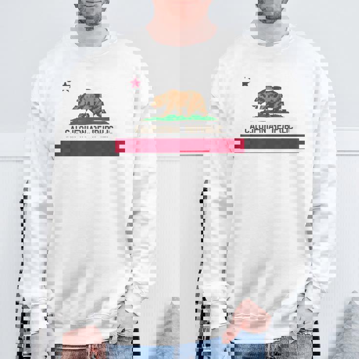 California Republic ノベルティ カリフォルニアベア カリフォルニアフラッグ スウェットシャツ 高齢者への贈り物