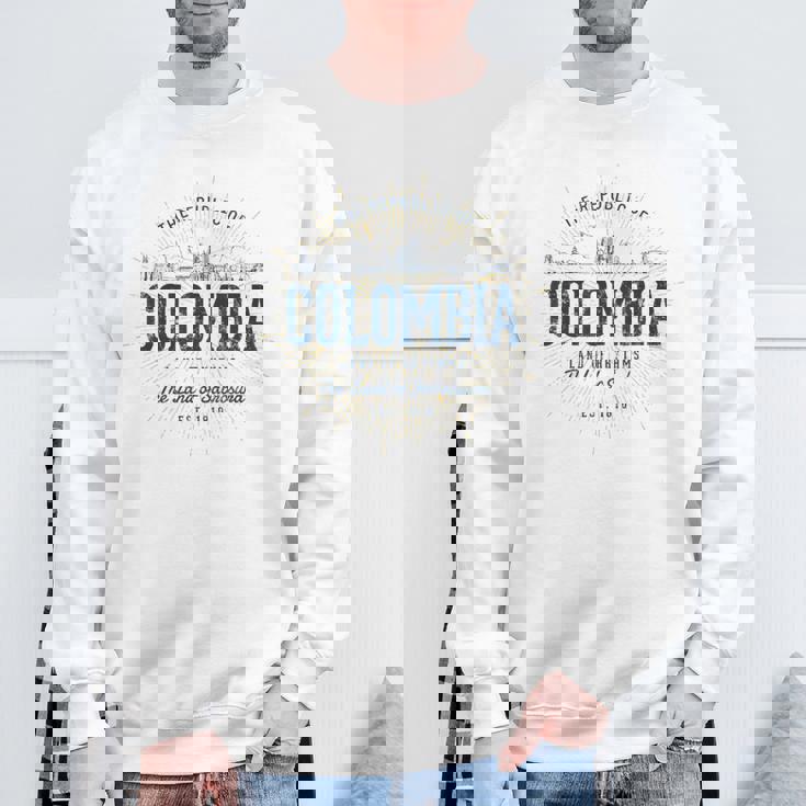 Colombia レトロなスタイルのヴィンテージコロンビア スウェットシャツ 高齢者への贈り物